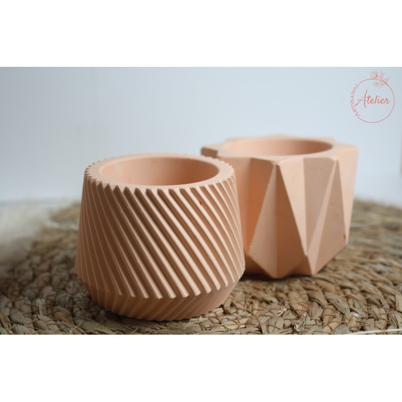Duo de pots - Orange Pastel