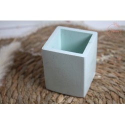 Cache pot carré - Vert d'eau