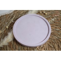 Vide-poche rond plat - Mauve