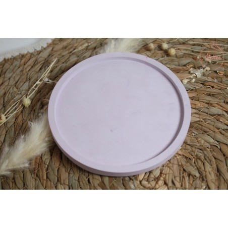Vide-poche rond plat - Mauve
