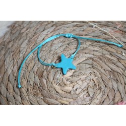 Bracelet Etoile - Bleu paillettes