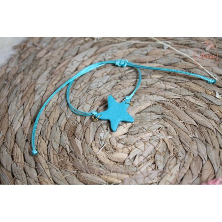 Bracelet Etoile - Bleu paillettes