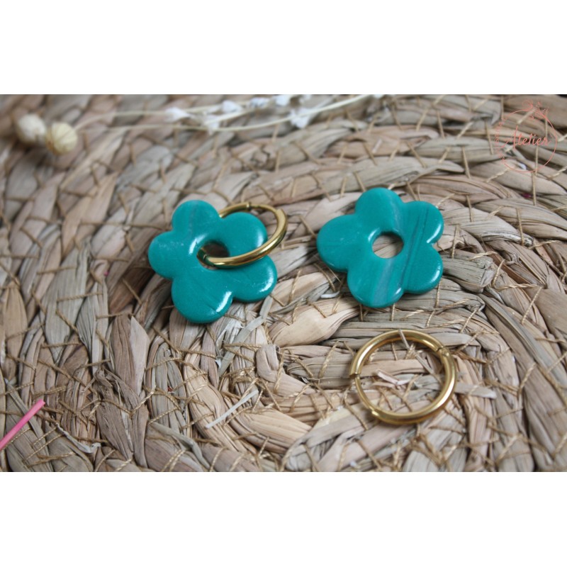 Elsa - Vert marbré blanc translucide