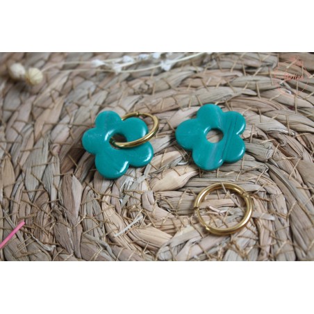 Elsa - Vert marbré blanc translucide