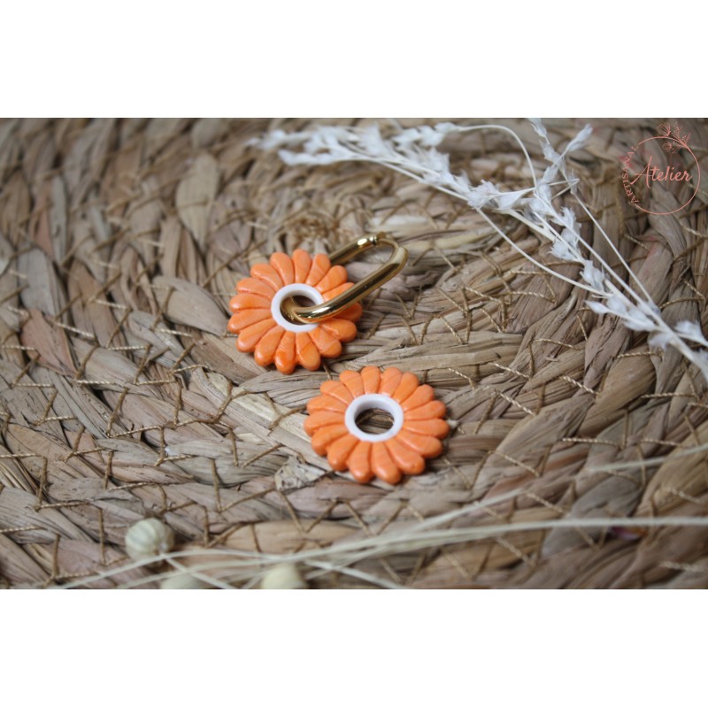 Marguerite - blanche et orange