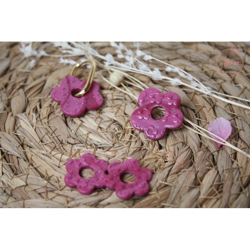 Elsa - texturée/marbrée mauve et rose